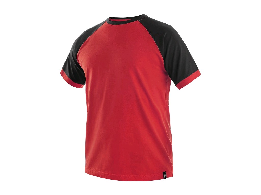 CXS OLIVER Tričko s krátkým rukávem - červeno-černé M